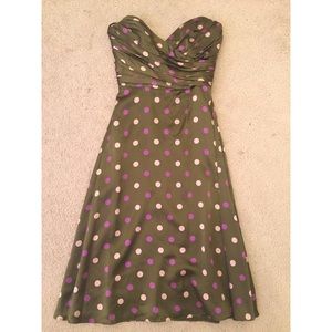 BETSEY JOHNSON Green/Pink Polka Dot Dress - Size 2